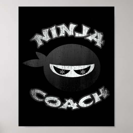 Ninja Coach Multitasking Team Trainer Speaker Gym Poster (Voorkant)