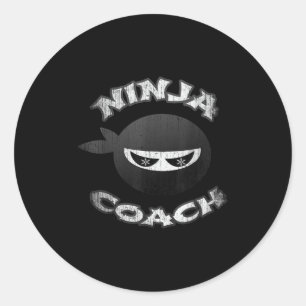 Ninja Coach Multitasking Team Trainer Speaker Gym Ronde Sticker