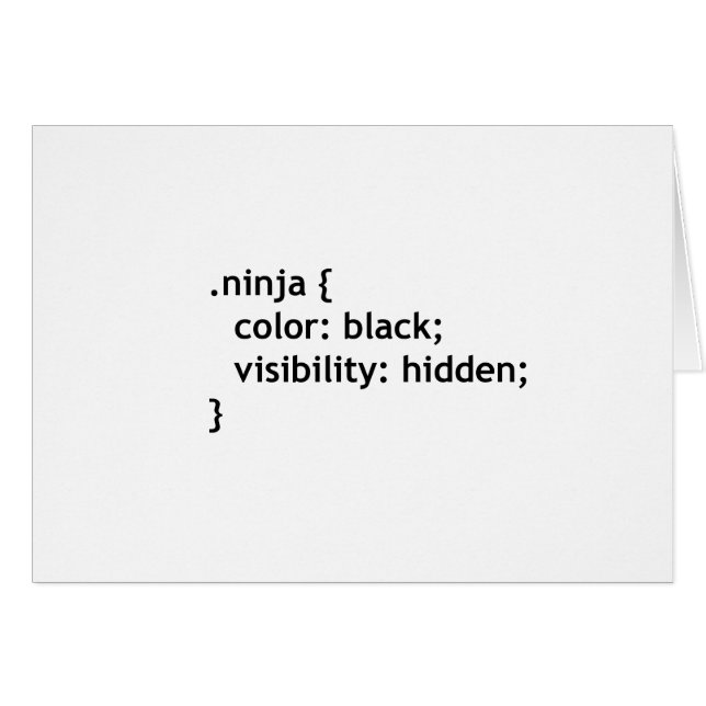 Ninja-code, script (Voorkant Horizontaal)
