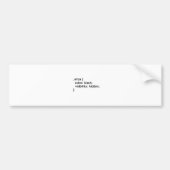 Ninja-code, script bumpersticker (Voorkant)