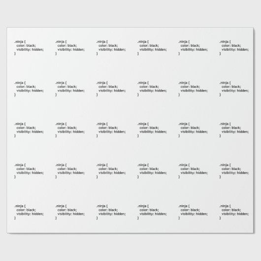Ninja-code, script cadeaupapier (Vlak)