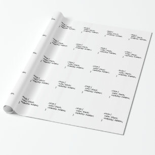 Ninja-code, script cadeaupapier