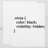 Ninja-code, script custom briefhoofd (Voorkant / Achterkant)