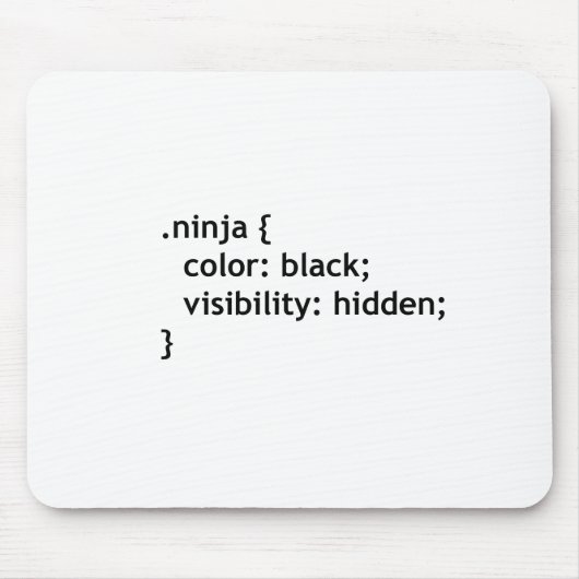 Ninja-code, script muismat (Voorkant)