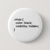 Ninja-code, script ronde button 5,7 cm (Voorkant)