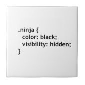 Ninja-code, script tegeltje (Voorkant)