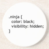 Ninja-code, script zandsteen onderzetter (Voorkant)