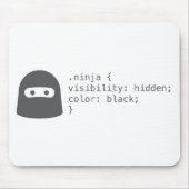 Ninja Computer Code Geeky Funny Muismat (Voorkant)