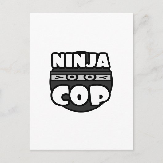 Ninja Cop Briefkaart (Voorkant)