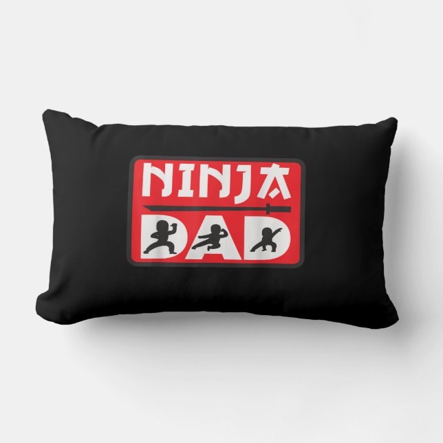 Ninja Dad Matching Family Ninja Warrior Funny Gift Kussen (Voorkant)