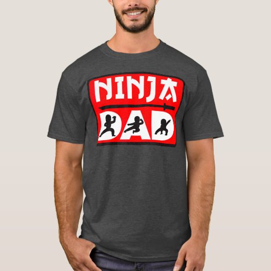 Ninja Dad Matching Family Ninja Warrior Funny T-shirt (Voorkant)
