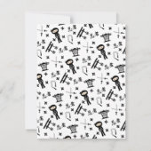 Ninja dank je brief, met kleur verandering bedankkaart (Achterkant)