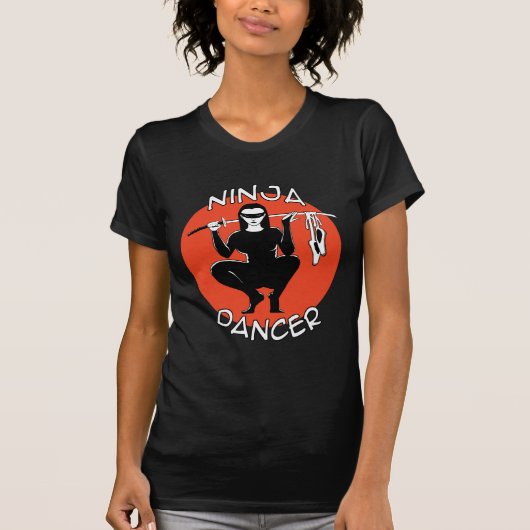 ninja danseres die t-shirt uitmaakte (Voorkant)