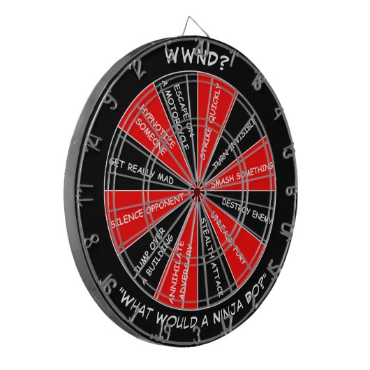 Ninja Dartbord (Voorkant Links)