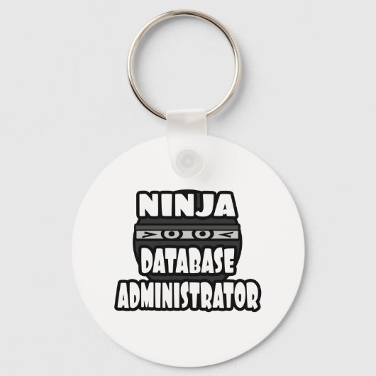 Ninja Database Administrator Sleutelhanger (Voorkant)