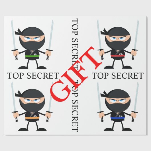 Ninja de Gift Guards Cadeaupapier (Vlak)