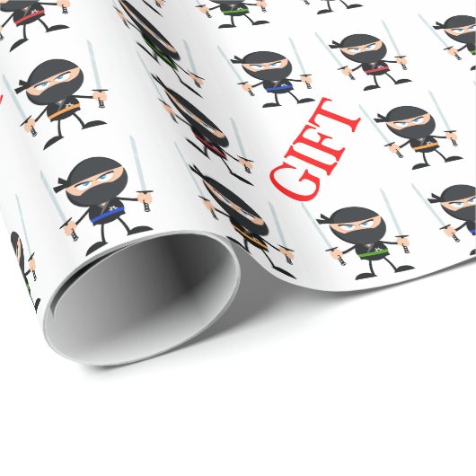 Ninja de Gift Guards Cadeaupapier (Rol Hoek)