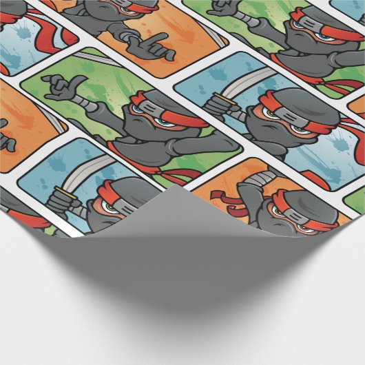  Ninja-Design Cadeaupapier (Hoek)