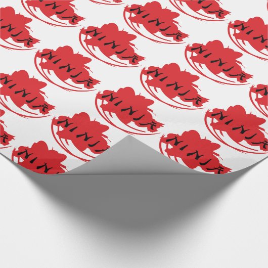 Ninja Design Wrapping Paper Cadeaupapier (Hoek)