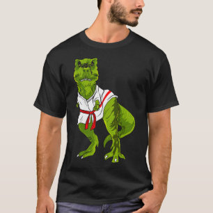 Ninja Dinosaur Martial Arts Grappige Judo Karate D T-shirt