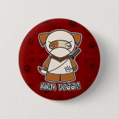 Ninja Doggy! In rode Button (Voorkant)