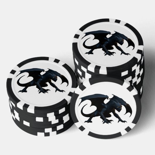 Ninja Draak Poker Chips (Opstapeling)