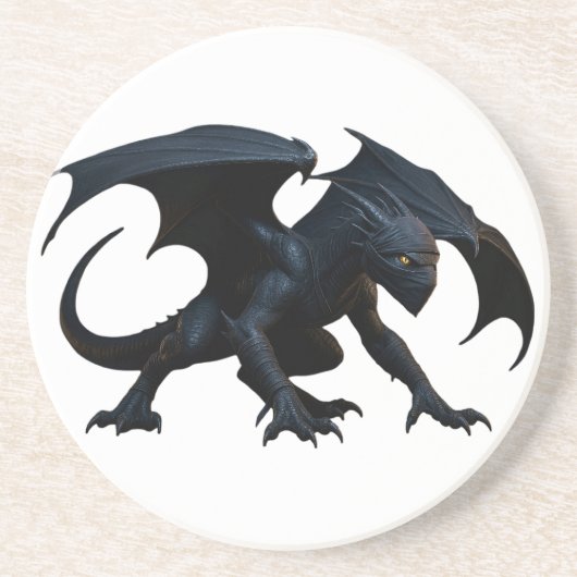 Ninja Draak Zandsteen Onderzetter (Voorkant)