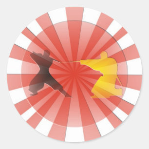 Ninja dromen ronde sticker