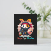 Ninja Egg Hunter Briefkaart (Staand voorkant)