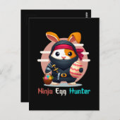 Ninja Egg Hunter Briefkaart (Voorkant / Achterkant)