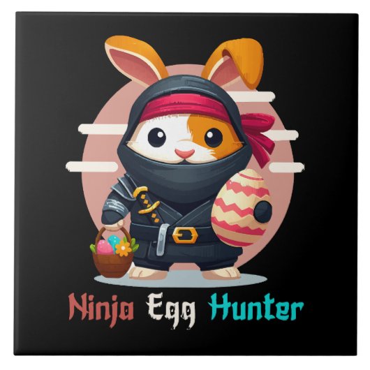 Ninja Egg Hunter Tegeltje (Voorkant)