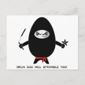 Ninja Egg zal je Briefkaart scrammeren (Voorkant)