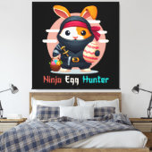 Ninja Eier Jager Canvas Afdruk (Insitu (Slaapkamer))