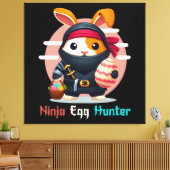Ninja Eier Jager Canvas Afdruk (Insitu (Woonkamer))