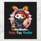 Ninja Eier Jager Wijn Etiket (Enkel label)