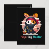 Ninja Eierjager Briefkaart (Voorkant / Achterkant)
