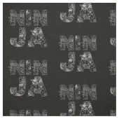 Ninja Elegant Text Art Stof (Swatch)