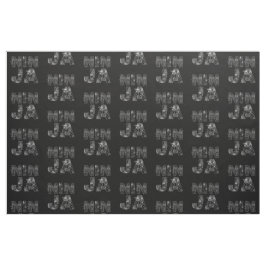 Ninja Elegant Text Art Stof