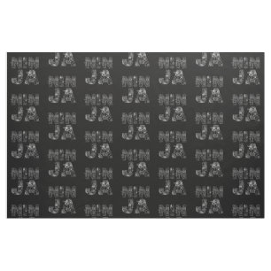 Ninja Elegant Text Art Stof