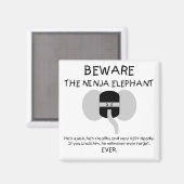Ninja Elephant Magneet (Voorkant / Achterkant)