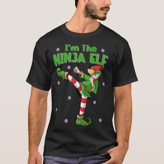 Ninja Elf Karate Taekwondo Martial Arts Mma Christ T-shirt (Voorkant)