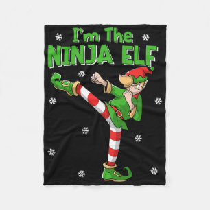 Ninja Elf Karate Taekwondo Vechtkunst Mma Christus Fleece Deken