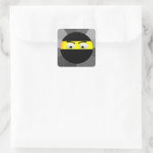 Ninja Emoji Square Stickers (Tas)
