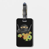 Ninja en Turtles Bagagelabel (Achterkant verticaal)