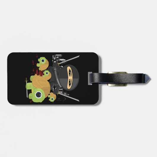 Ninja en Turtles Bagagelabel (Achterkant horizontaal)