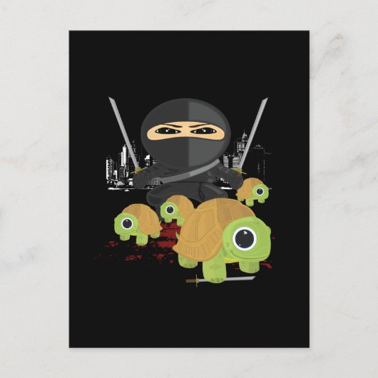 Ninja en Turtles Briefkaart (Voorkant)
