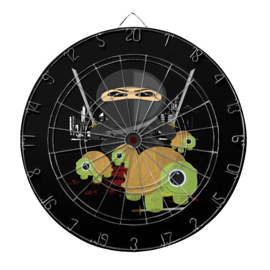 Ninja en Turtles Dartbord (Voorkant)