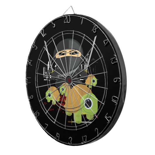 Ninja en Turtles Dartbord (Voorkant Rechts)
