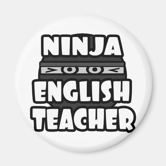Ninja Engels leraar Magneet (Voorkant)