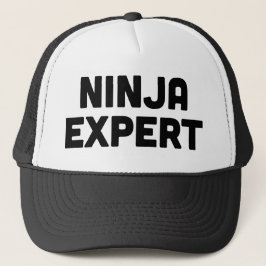NINJA EXPERT preekt ironische slogan trucker hoed Pet